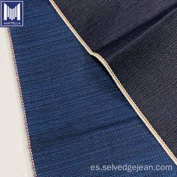 Tela de jeans de mezclilla de color indigo de 10oz oscuro